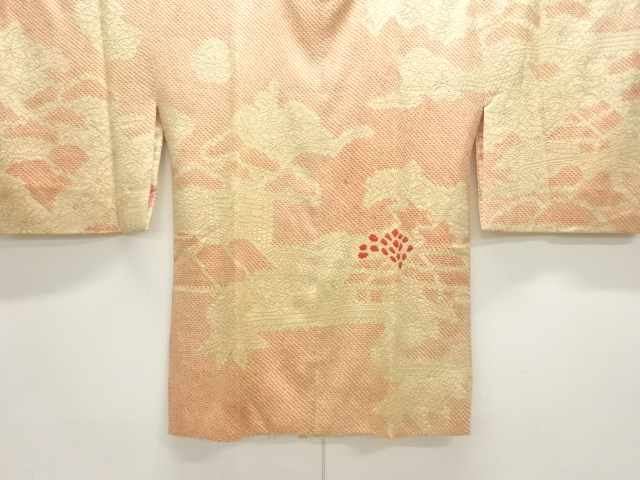 アンティーク　本総絞り　茶屋辻模様絵羽道行コート
